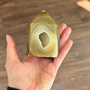 Brown Agate Crystal Geode